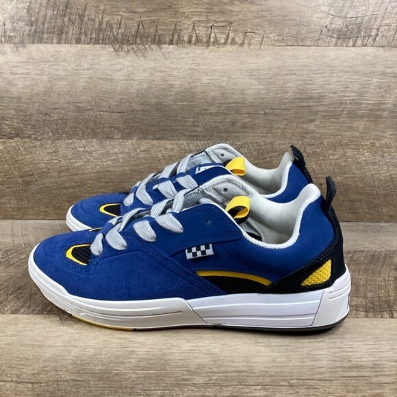 VANS Skate Mixxa Navy Blue Grey White Suede Mesh Mens 8.5 Womens 10 NEW - Picture 4 of 9